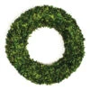 Natural Fiber Artificial Boxwood Christmas Wreath - 30-Inch, Unlit