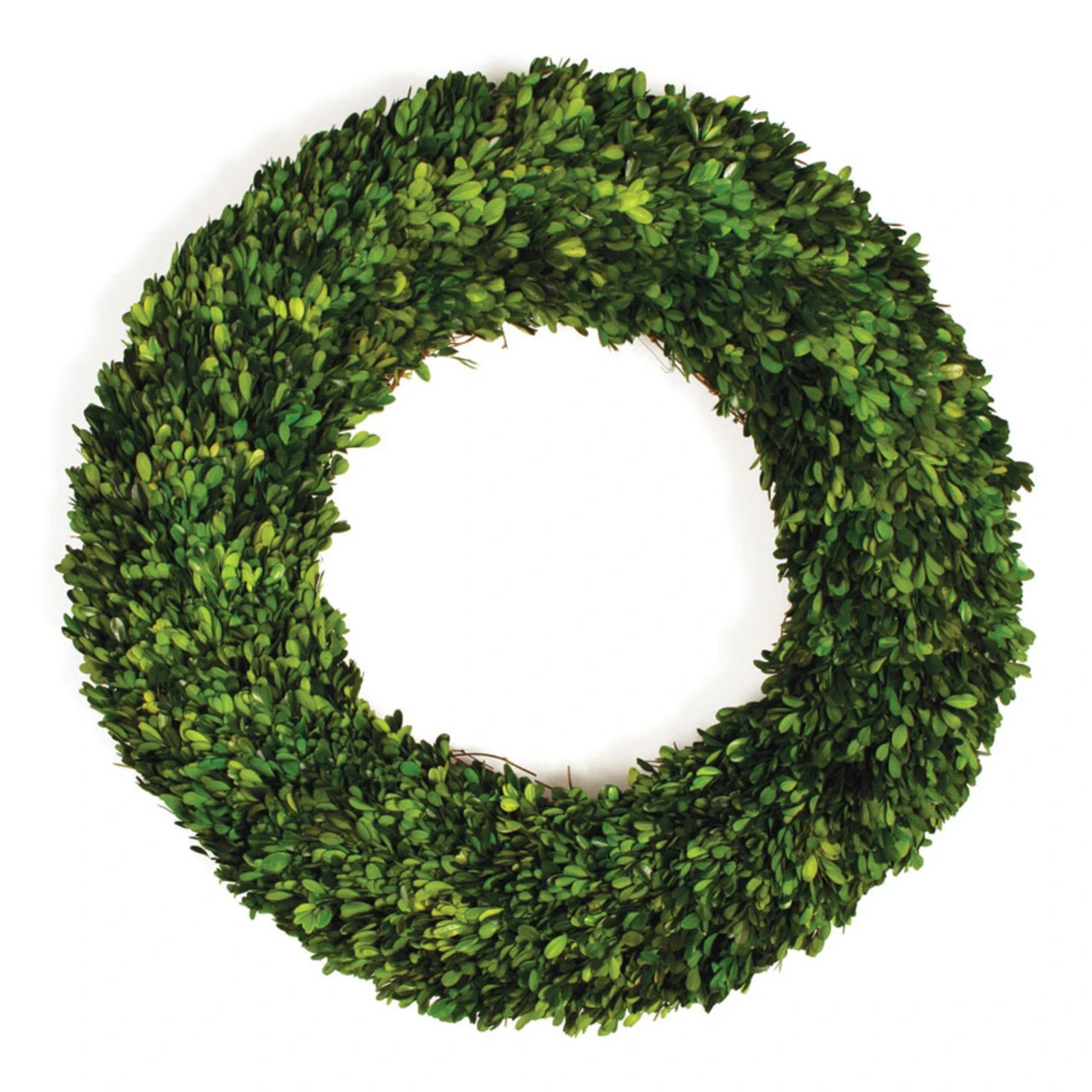 Natural Fiber Artificial Boxwood Christmas Wreath - 30-Inch, Unlit 1 Natural Fiber Artificial Boxwood Christmas Wreath - 30-Inch, Unlit