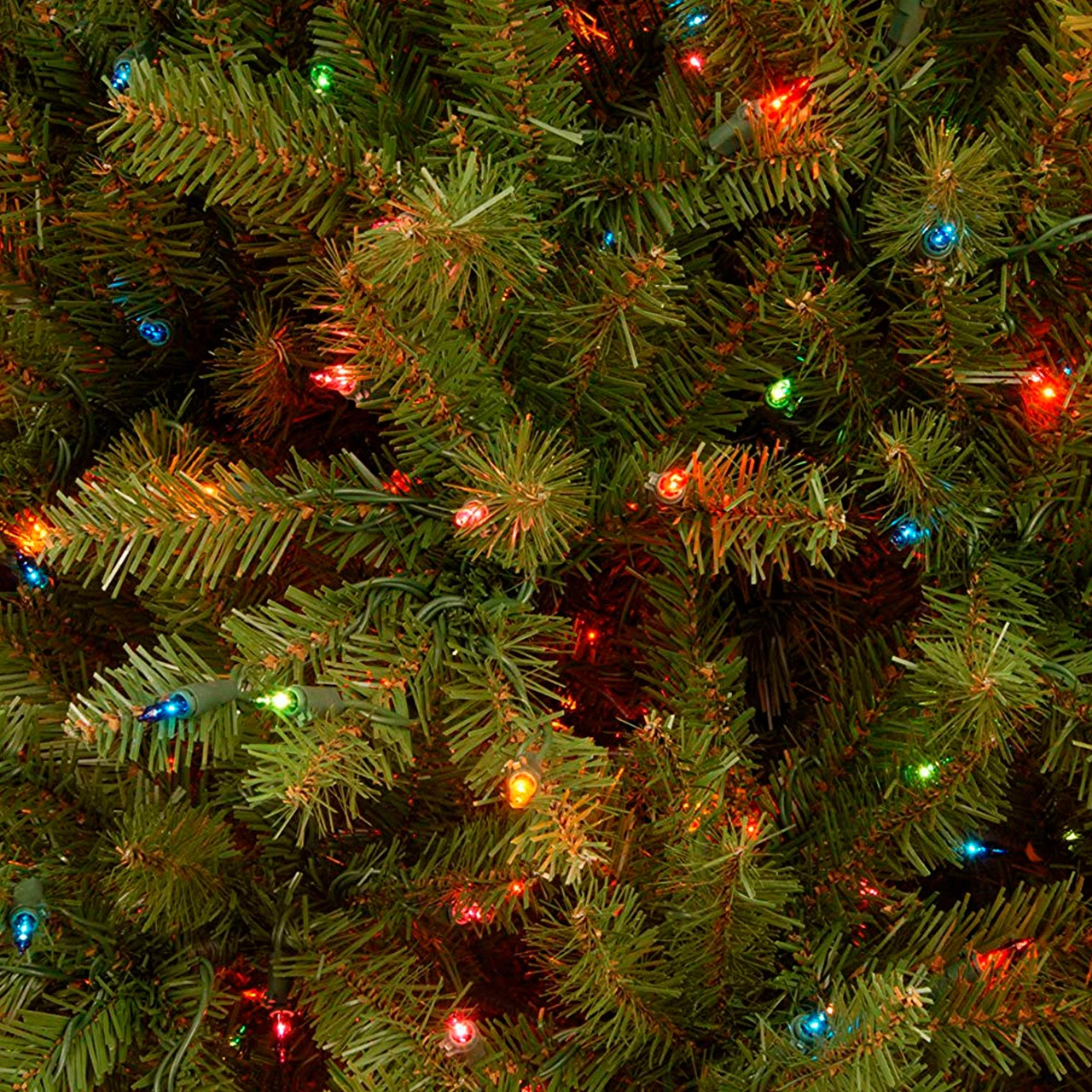 6.5’ Pre-Lit Dunhill Fir Artificial Christmas Tree - Multi-Color Lights 2 6.5’ Pre-Lit Dunhill Fir Artificial Christmas Tree - Multi-Color Lights - Image 2