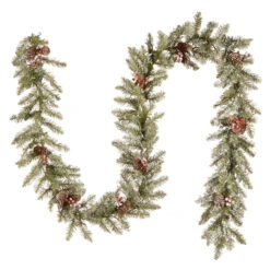 9' X 10" Pre-Lit Dunhill Fir Artificial Christmas Garland With Red Berries – Clear Lights -Best Christmas Store dnat duf 300 9a 1 4 13294.1667535992