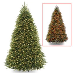 9โ Pre-Lit Full Dunhill Fir Artificial Christmas Tree โ Multi-Color/Warm White LED Lights