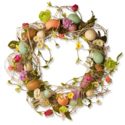 Garden Accents Easter Egg Wreath - 18-Inch