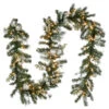 9' Pre-Lit Pomegranate Pine Artificial Christmas Garland - Clear Lights