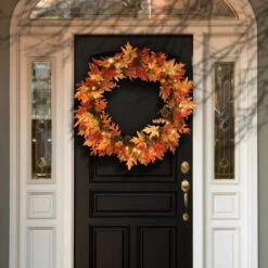 36" Maple Wreath With Clear Lights -Best Christmas Store dnat hc7 104l 36w 3 24117.1667519999
