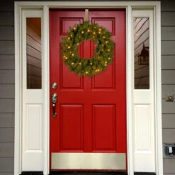 24” Pre-Lit Kincaid Spruce Artificial Christmas Wreath - Clear Lights 5 24” Pre-Lit Kincaid Spruce Artificial Christmas Wreath - Clear Lights -Best Christmas Store dnat kcdr 24wlo 1 3 24855.1667576083