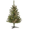 3’ Pre-lit Kingswood Fir Pencil Artificial Christmas Tree – Clear Lights