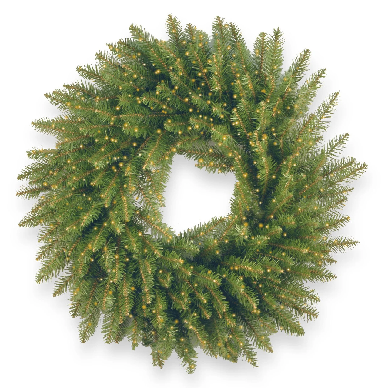 24" Pre-Lit B/O Kingswood Fir Artificial Christmas Wreath - Warm White LED Infinity Lights 1 24" Pre-Lit B/O Kingswood Fir Artificial Christmas Wreath - Warm White LED Infinity Lights