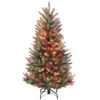 4.5' Pre-Lit Natural Fraser Fir Artificial Christmas Tree – Multi-color Lights