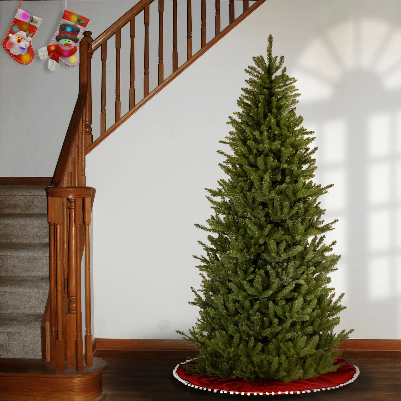 7’Natural Fraser Slim Fir Artificial Christmas Tree - Unlit 3 7’Natural Fraser Slim Fir Artificial Christmas Tree - Unlit - Image 3