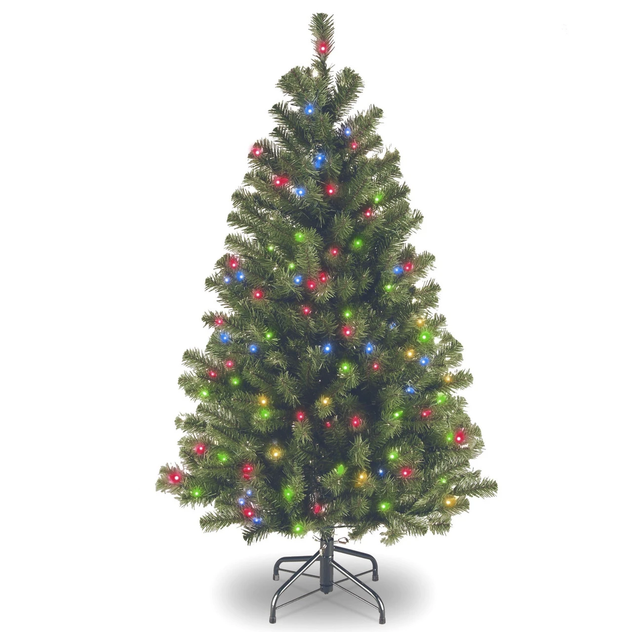 4.5’ Pre-lit North Valley Spruce Artificial Christmas Tree – Multicolor Lights 1 4.5’ Pre-lit North Valley Spruce Artificial Christmas Tree – Multicolor Lights