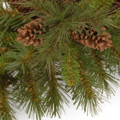 36" Green And Brown Traditional Pine Cone Christmas Swag - Unlit -Best Christmas Store dnat pc 3cr 1 3 58950.1667574320