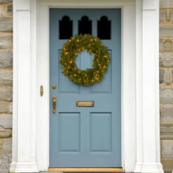 24” Pre-Lit Avalon Spruce Christmas Wreath - Clear Lights 5 24” Pre-Lit Avalon Spruce Christmas Wreath - Clear Lights -Best Christmas Store dnat peav7 300 24w 1 3 93380.1667663725