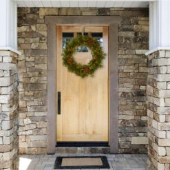 24" Pre-Lit Eastwood SpruceArtificial Christmas Wreath - Warm White LED Lights -Best Christmas Store dnat peew3 300 24wb1 3 61748.1667532705