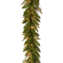 9' X 10" Pre-Lit Frasier Grande Artificial Christmas Garland - Clear Lights