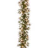 9' X 10" Pre-Lit Liberty Pine Artificial Christmas Garland - Clear Lights