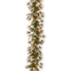 9' X 10" Pre-Lit Liberty Pine Artificial Christmas Garland - Clear Lights