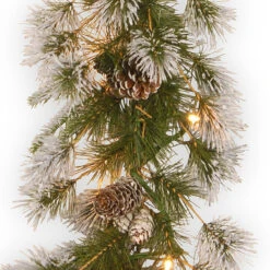 9' X 10" Pre-Lit Liberty Pine Artificial Christmas Garland - Clear Lights -Best Christmas Store dnat pelb7 300 9a 1 3 60601.1667574289