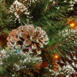 7’ Pre-Lit Glittering Pine Artificial Christmas Tree - Multi-Color Lights -Best Christmas Store dnat qgb3 377mp 70x 3 43028.1667656785