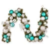 6' Aqua Blue Ornament Artificial Christmas Garland - Unlit