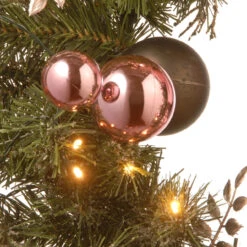 Pre-Lit Decorated Pine Artificial Christmas Wreath/BO - 24-Inch, Warm White LED Lights -Best Christmas Store dnat rac sk1662 1 3 44165.1667534937