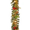 72" Pre-Lit Battery Operated Artificial Christmas Garland - Warm White LED Lights