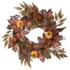 Ivy Vines And Maple Leaves Artificial Thanksgiving Wreath - 24-Inch, Unlit