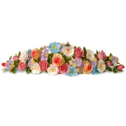 33" Spring Flowers Artificial Swag