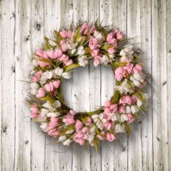 21" Tulip Wreath 7 21" Tulip Wreath -Best Christmas Store dnat ras 883bmix 1 4 48275.1667640104