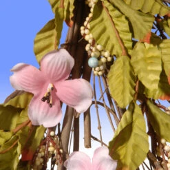 Pink Dogwood Artificial Flower Wreath - 22-Inch -Best Christmas Store dnat ras sam6309 3 21679.1667530501