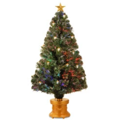 48" Pre-Lit Medium Fiber-Optic Artificial Christmas Fireworks Tree - LED Lights