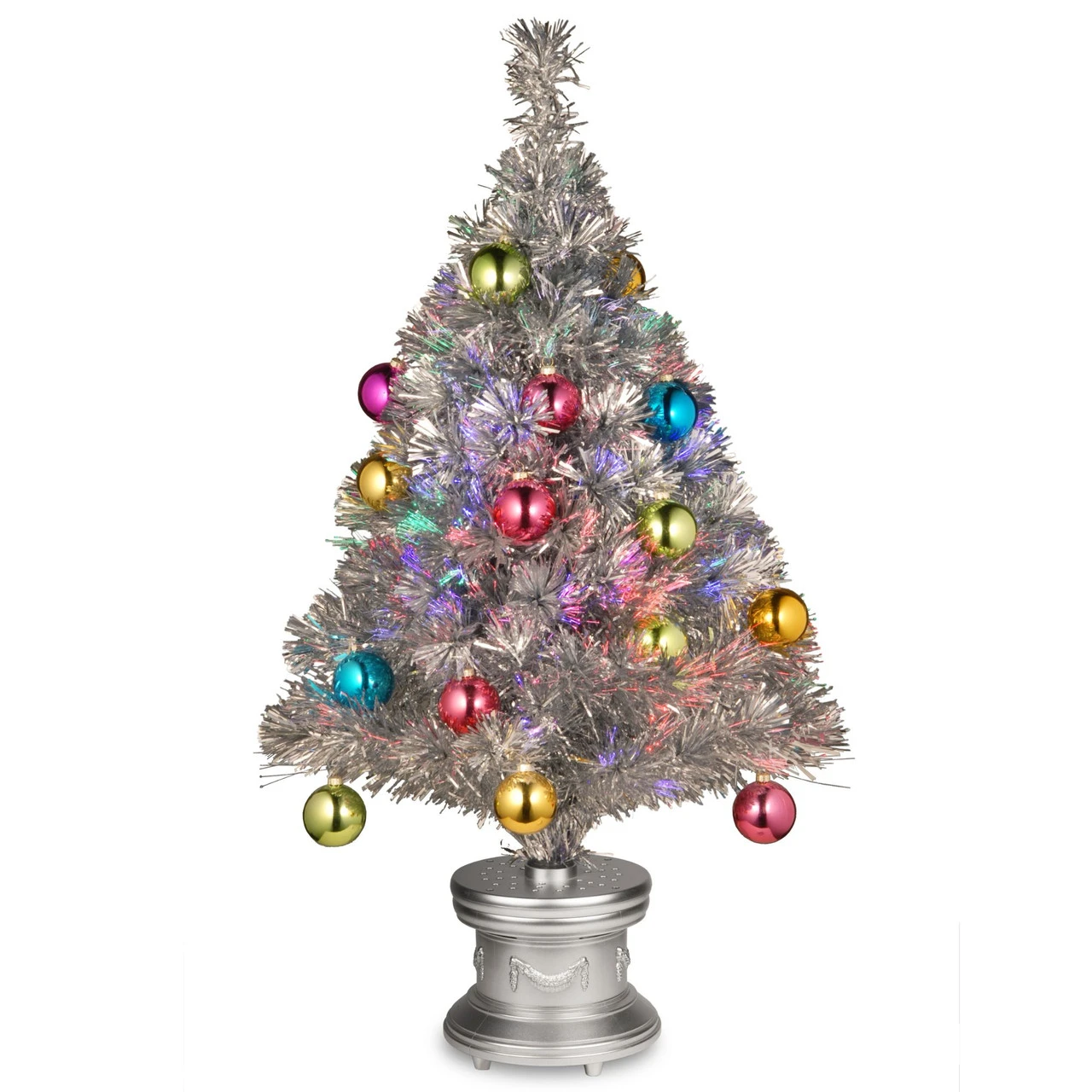 2.5' Pre-Lit Medium Fireworks Ornamented Embellished Artificial Christmas Tree - Multicolor LED Lights 1 2.5' Pre-Lit Medium Fireworks Ornamented Embellished Artificial Christmas Tree - Multicolor LED Lights