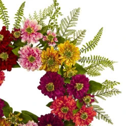 Mixed Flower Artificial Wreath, 20-Inch, Unlit 6 Mixed Flower Artificial Wreath, 20-Inch, Unlit -Best Christmas Store dnnl204582 3 01456.1681814445