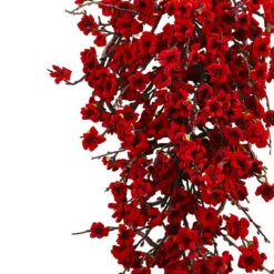 Plum Blossom Teardrop Spring Artificial Wreath, 28-Inch, Unlit -Best Christmas Store dnnl204883 3 25755.1688110073