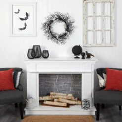 Gazing Eyeballs Halloween Twig Wreath, 30-Inch -Best Christmas Store dnnl20w1200 3 85931.1679953512