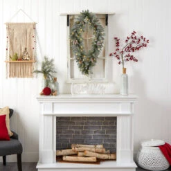 Pre-Lit Diamond Flocked Artificial Christmas Wreath, 36-Inch, Warm White LED Lights 10 Pre-Lit Diamond Flocked Artificial Christmas Wreath, 36-Inch, Warm White LED Lights -Best Christmas Store dnnl20w1293 3 11344.1681393886