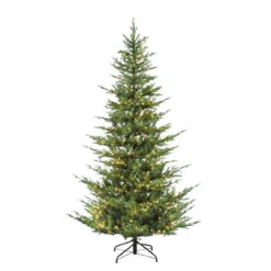 6.5' Pre-lit Medium Pine Artificial Christmas Tree With Insta-Shape Memory Wire – Clear Lights