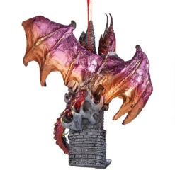 4.5" Holiday Gothic Dragon Ornament -Best Christmas Store dragon 3 77019.1667614418