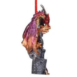 4.5" Holiday Gothic Dragon Ornament -Best Christmas Store dragon 4 48804.1667614418