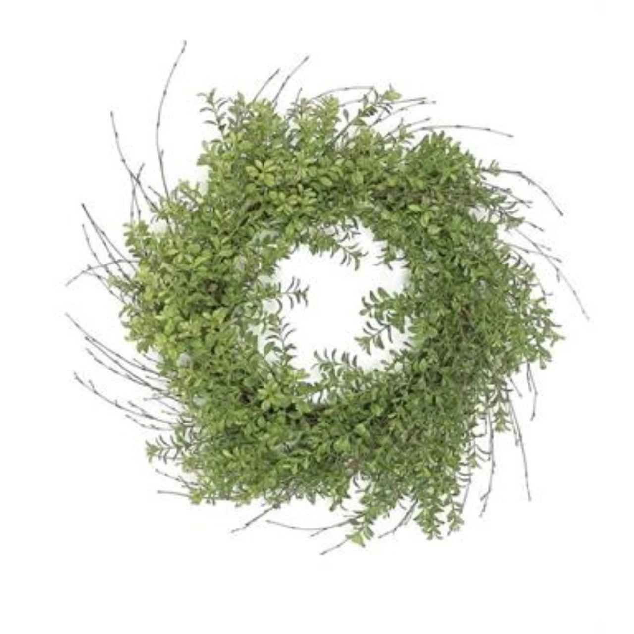 Boxwood Nature Inspired Artificial Spring Wreath, Green 24-Inch 1 Boxwood Nature Inspired Artificial Spring Wreath, Green 24-Inch