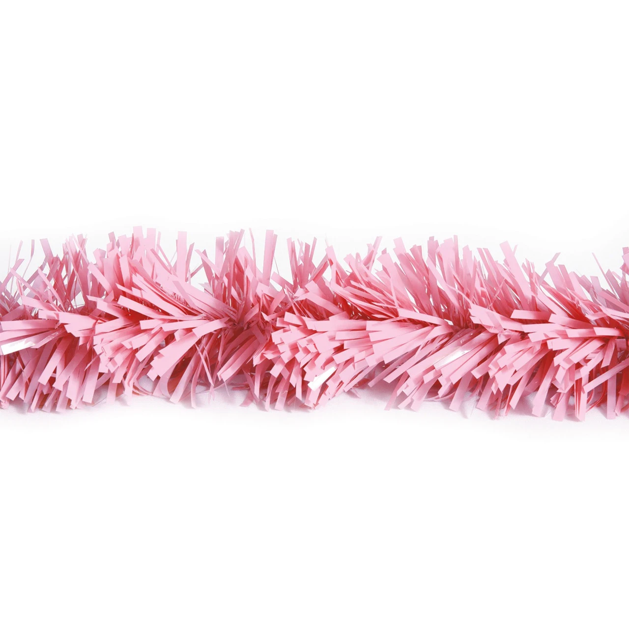 25' Pink Shiny Tinsel Christmas Garland - Unlit 1 25' Pink Shiny Tinsel Christmas Garland - Unlit