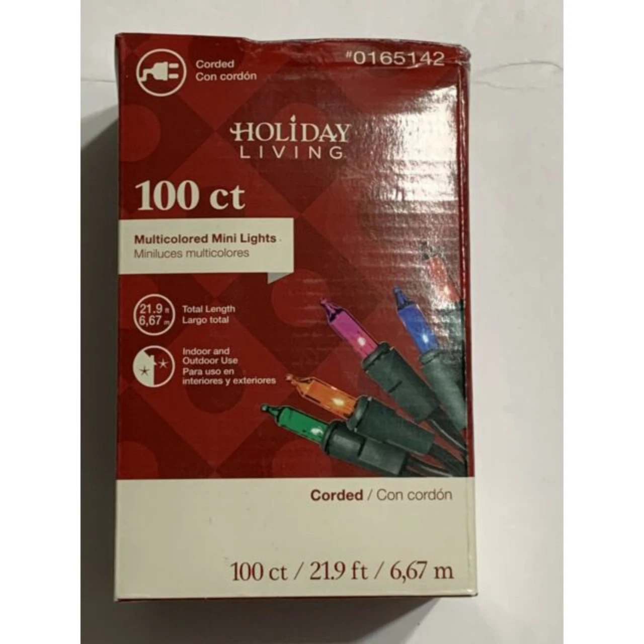 100-Count Multi Color Mini Christmas Light Set, 20.6 Ft Green Wire 1 100-Count Multi Color Mini Christmas Light Set, 20.6 Ft Green Wire