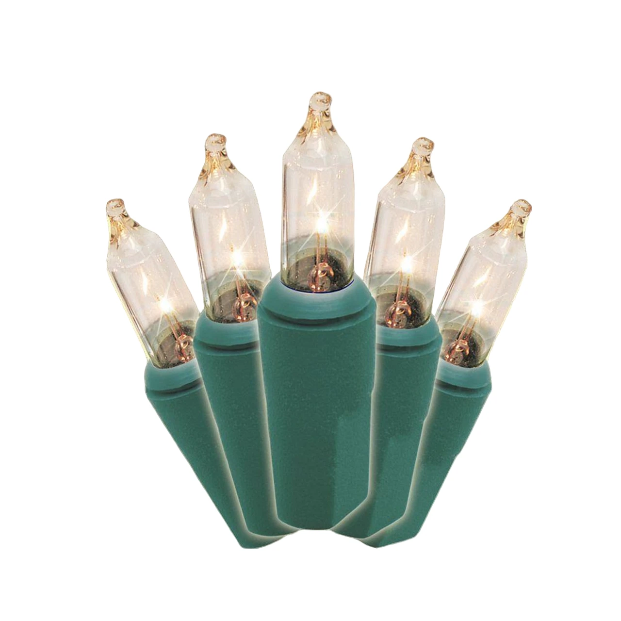 Pack Of 2 Clear Mini Christmas Light Set , 21ft Green Wire 1 Pack Of 2 Clear Mini Christmas Light Set , 21ft Green Wire