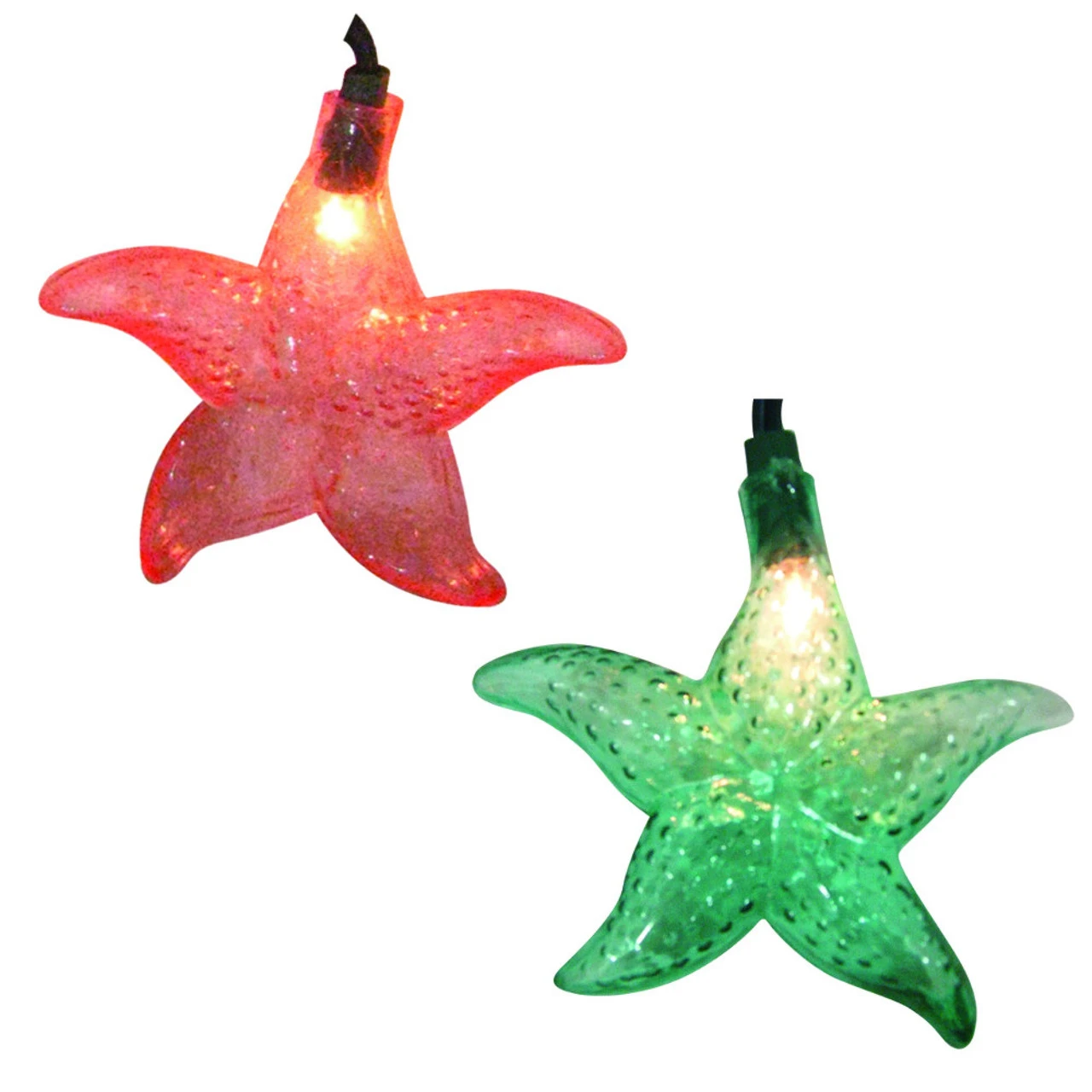 Set Of 10 Tropical Beach Starfish Novelty Christmas Lights11 FtGreen Wire 1 Set Of 10 Tropical Beach Starfish Novelty Christmas Lights11 FtGreen Wire