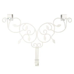 24" Ivy White Decorative Adjustable Wreath Hanger -Best Christmas Store dvlc v 10958 wht 003 06588.1669806127