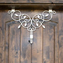 24" Ivy White Decorative Adjustable Wreath Hanger -Best Christmas Store dvlc v 10958 wht 008 83951.1669806128