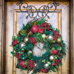 3.5" X 24" Cedar Brown Ivy Adjustable Christmas Wreath Hanger -Best Christmas Store dvlc v 10958 003 08424.1667556991