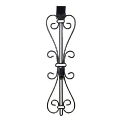 19.5" Black Decorative Adjustable Wreath Hanger -Best Christmas Store dvlc v 20537 blk 003 21669.1667604809