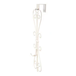 19.5" White Unique Adjustable Christmas Wreath Hanger -Best Christmas Store dvlc v 20537 wht 005 65519.1667557002