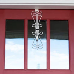 19.5" White Unique Adjustable Christmas Wreath Hanger -Best Christmas Store dvlc v 20537 wht 008 39192.1667557003