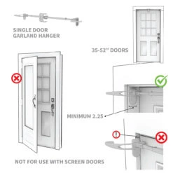 9" X 26" Brass Brown Single Door Garland Christmas Hanger 13 9" X 26" Brass Brown Single Door Garland Christmas Hanger -Best Christmas Store dvlc v 20720 brn 007 15827.1667557007